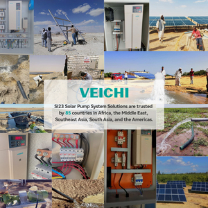 VEICHI fabrika fiyat 45kW 60HP ekonomik AC DC MPPT denetleyici seti Pompe Crops ge Crops sistemi bitkileri sulama için çözüm