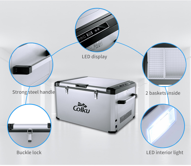 Car Refrigerator Supplier New Item Dc 12/24v Portable Cooler Box Outdoor Camping Compressor Car Fridge