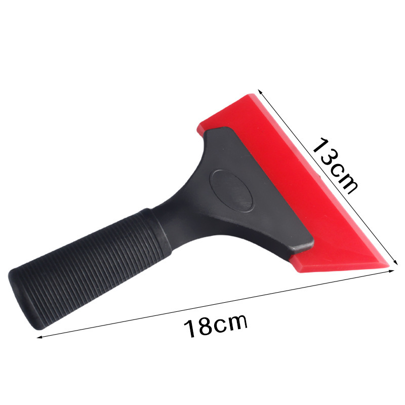 Manico in plastica nero/graffiato rosso, 1 pz