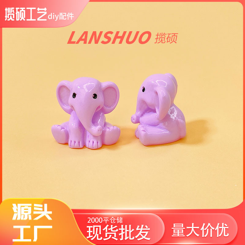 Purple Elephant Ornament B-560-07