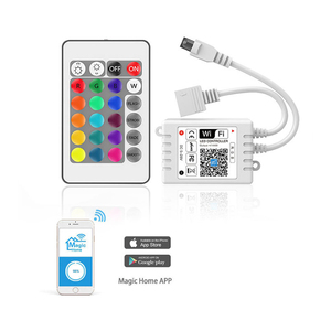 DC12V 24V Wifi RGB ИК 24 клавиши светодиодный контроллер WIFI RGB светодиодный контроллер работает с Google Assistant Alexa - Product Image 6