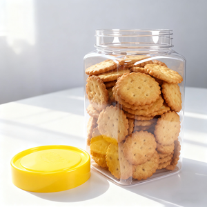 Cấp Thực Phẩm Pet Nhựa Lớn Kẹo Cookie Lollipop Jar <span class=keywords><strong>Container</strong></span> Với Vít Cap Cho Sô Cô La Thực Phẩm Lưu Trữ - Product Image 4