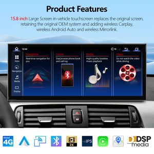 Snapdragon 665 <span class=keywords><strong>Android</strong></span> 14 cho BMW 3 4 Series F30 F31 F32 F33 F34 F36 không dây Apple Carplay đa phương tiện màn hình - Product Image 3