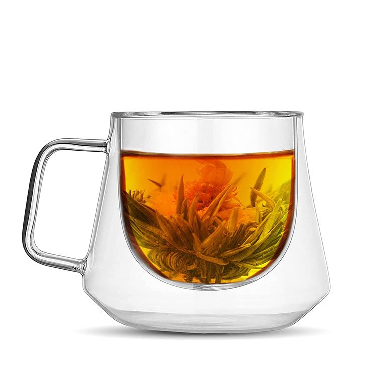 200ml New Style  Double Wall Insulated Glass Tumbler Pyrex Glass Coffee Mugs Tea Cups