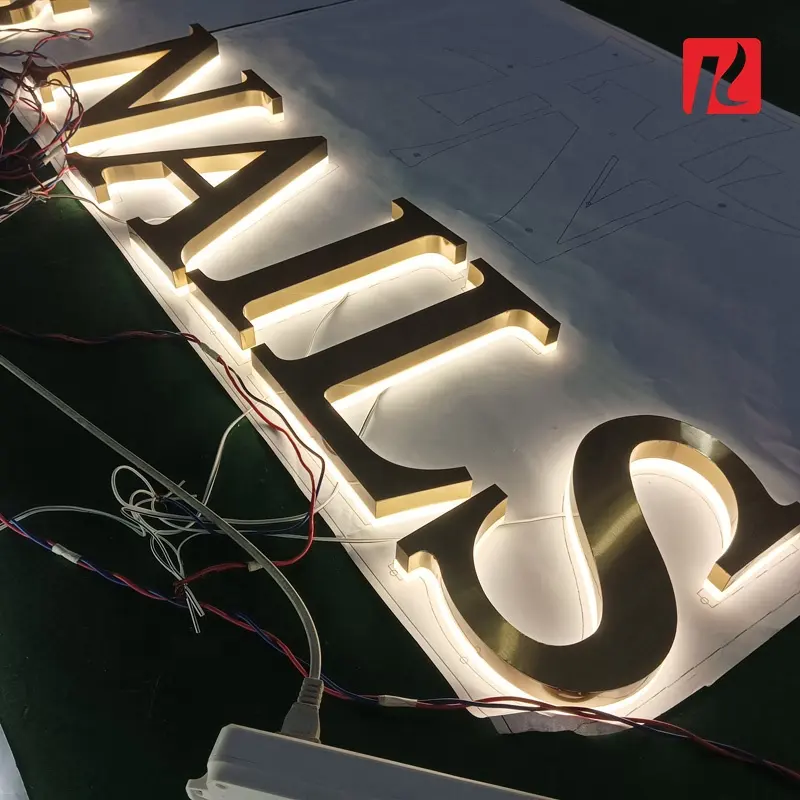 Kexian Custom Electronic Signs 3D Signage Logo 3D Letter Sign Backlit Channel Letter for Shopping Mall