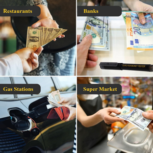 เครื่องตรวจจับธนบัตรปลอมแบบ2 in 1ปากกาทดสอบธนบัตรแบบพลาสติกพร้อมหัวบอลเครื่องมือทดสอบเงินที่สะดวก - Product Image 2