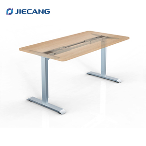 Jiecang dễ dàng để cài đặt động cơ kép điện nâng có thể điều chỉnh 2 chân ngồi đứng bàn cơ sở khung - Product Image 2