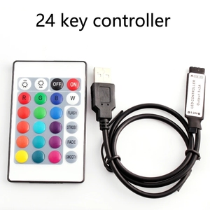 DC 5V USB ไฟ LED Strip RGB ตัวควบคุมสีเดียว IR ฟันสีฟ้า RGB รีโมทคอนโทรล RF รีโมทคอนโทรลไร้สายสําหรับไฟ LED Strip - Product Image 5