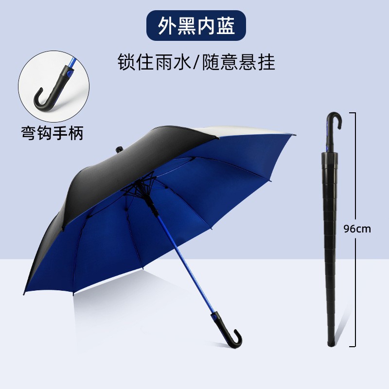 Blue curved handle