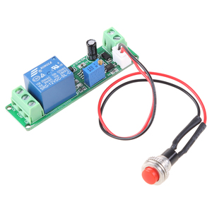 DC 12V ตั้งเวลาดีเลย์สวิตช์ปิดโมดูลรีเลย์1 ~ 10S ปรับได้ - Product Image 1