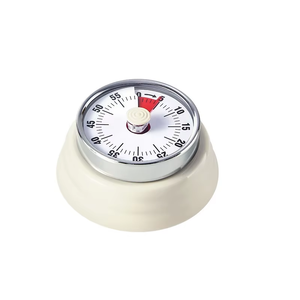 Visualizzato Timer da cucina rotondo promemoria meccanico con aspirazione magnetica in plastica sveglia conto alla rovescia per la cottura - Product Image 1
