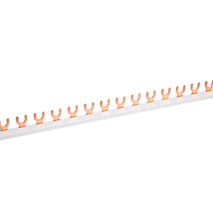 Earth/ground 40A 63A 80A 100A Distribution Fork Furcate <strong>U</strong> <strong>Type</strong> Copper <strong>Busbar</strong> Terminal Block for C45 Circuit Breaker - Product Image 1