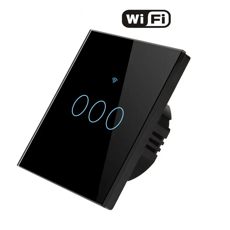 86 EU domotique Tuya Eu Wifi interrupteur d'éclairage mural intelligent 220v Wifi interrupteurs d'éclairage avec travail Alexa