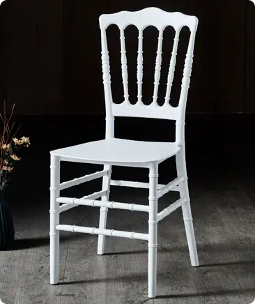 Portable Plastic Napoleon Chair for Outdoor Dining Hotel Wedding Event Use