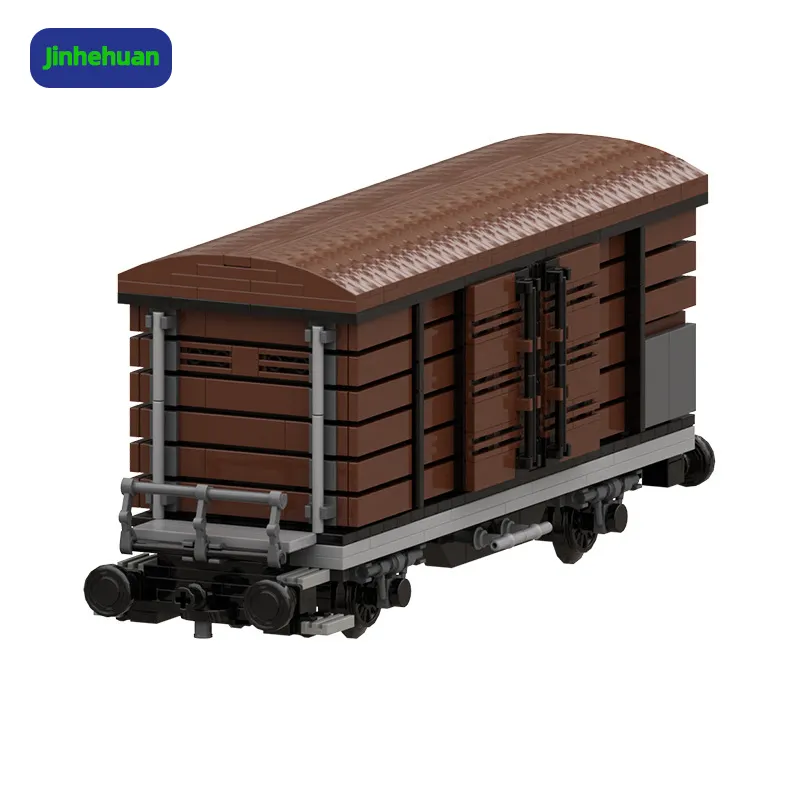 Modèles réduits de train et camion de ville, blocs de construction pour enfants, briques miniatures, jouets en plastique, moc, blocs personnalisés pour garçons et enfants