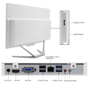 HYSTOU Blanco Intel Core I5 10200H All-in-One Office PC 23,8/21,5 Computadora de escritorio con interfaz USB para uso doméstico Win-Dows OS - Product Image 3