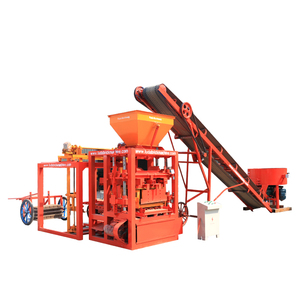 QT4-24B教客户使用半自动混凝土砌块机生产路缘石砌块 - Product Image 4
