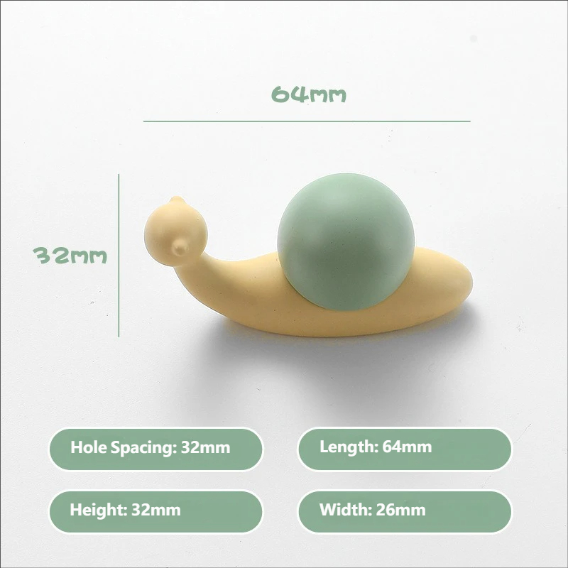 7001#32mm Hole Spacing Snail Yellow + Green