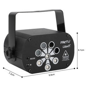 L-Lighting Manufacturer Hong He RGB Laser <strong>LED</strong> 8-hole Light Stage Effect Lighting With Remote <strong>Controller</strong>