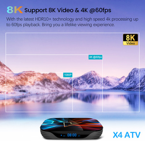 Vontar X4安卓tv11智能Amlogic S905X4支持谷歌语音输入4K @ 60fps AV1 1000M电视盒全地形车 - Product Image 6