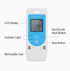 LCDディスプレイ温度湿度データロガー用医薬品ロジスティック - Product Image 5