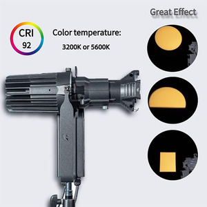 โคมไฟสปอตไลท์ควบคุมด้วย DMX รูปวงรี3600K หรือ5600K 40W หลอดไฟทังสเตน19 ° 26 ° 36 ° 50 ° LED โปรเจคเตอร์ - Product Image 6