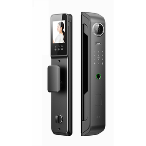 Yeni liste akıllı kilitler görsel telefon interkom fonksiyonu ile kamera 3D yüz tanıma parmak izi kilidi Villa otel ev için - Product Image 3