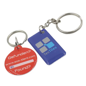 Benutzer definierte LOGO NFC Tags Epoxy Schlüssel anhänger QR Code Tag Halsketten Schlüssel bund 125Khz Epoxy Wasserdichtes Epoxy NFC RFID Tag Schlüssel bund - Product Image 6