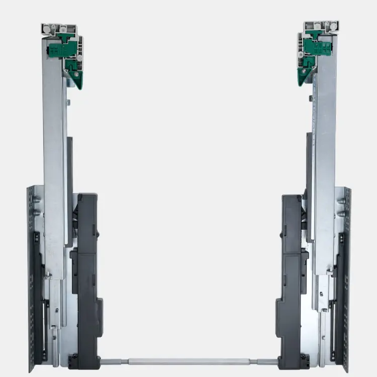 Glissières de tiroir à fermeture en douceur et à ouverture par poussée