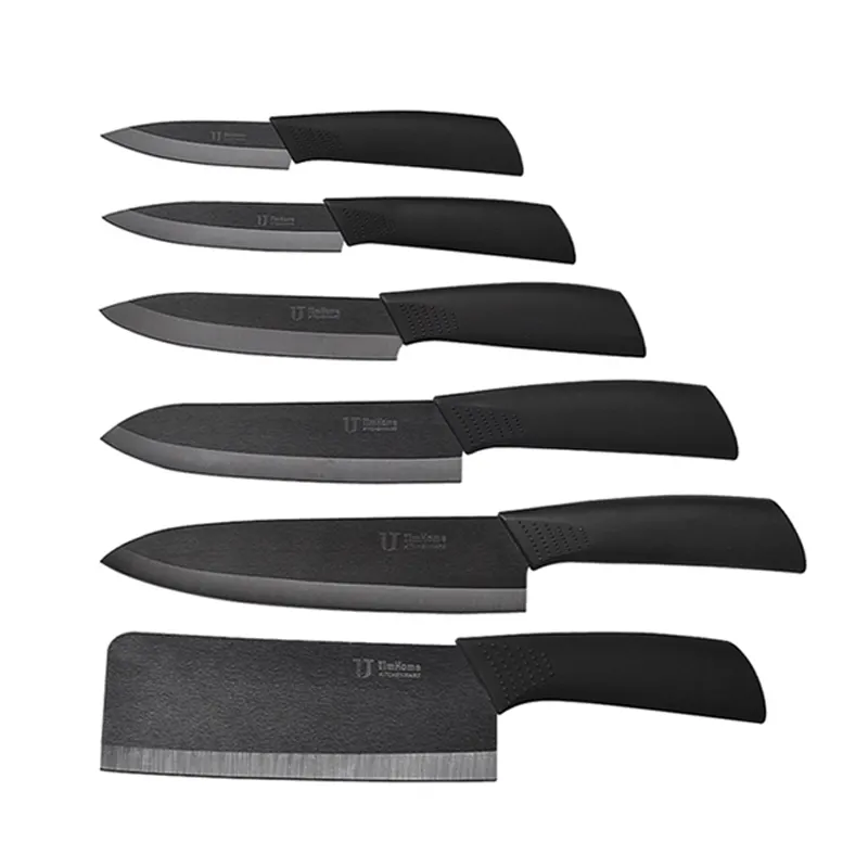 Timhome-Caja de regalo con cuchilla negra, cuchillo de cerámica de cocina, gran oferta