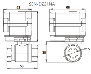 1/2英寸黄铜迷你电动切断阀220VAC DC3V 6v电动控制球阀 - Product Image 2