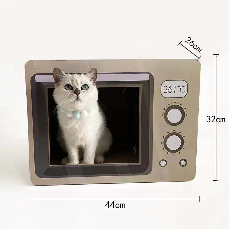 2023 chat griffoir maison pour animaux de compagnie Offre Spéciale Radio Tv et autres formes au choix peut également être personnalisé Style chat gratter