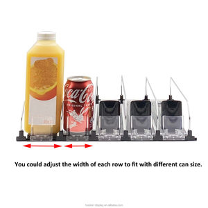 Wholesale Supermarket Automatic Adjustable Single Lane <strong>Pusher</strong> Bottle Drink <strong>Shelf</strong> <strong>Pusher</strong> <strong>System</strong> Divider