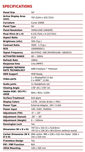 NEW ARRIVE MSI M-AG 345CQR 32'' 180Hz <strong>Lcd</strong> <strong>Pc</strong> <strong>Computer</strong> Game Screen Desktop Gaming <strong>Monitor</strong> - Product Image 6