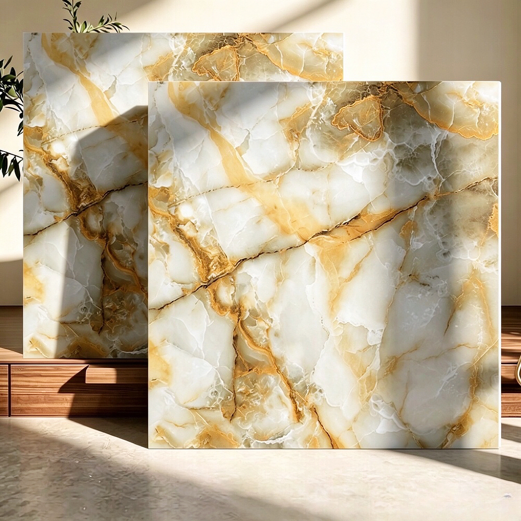 Warm Amber Jade Slab