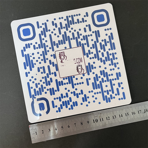 Digital Smart QR Code carta da Menu Nfc piatta quadrata di grandi dimensioni da 160MM per finestre o tavoli