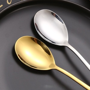 Thân Thiện Với Môi Titan-Mạ Gương Đánh Bóng Muỗng Nĩa Flatware Đảng Vàng Bạc Thép Không Gỉ Dao Kéo Đặt Muỗng Nĩa - Product Image 5