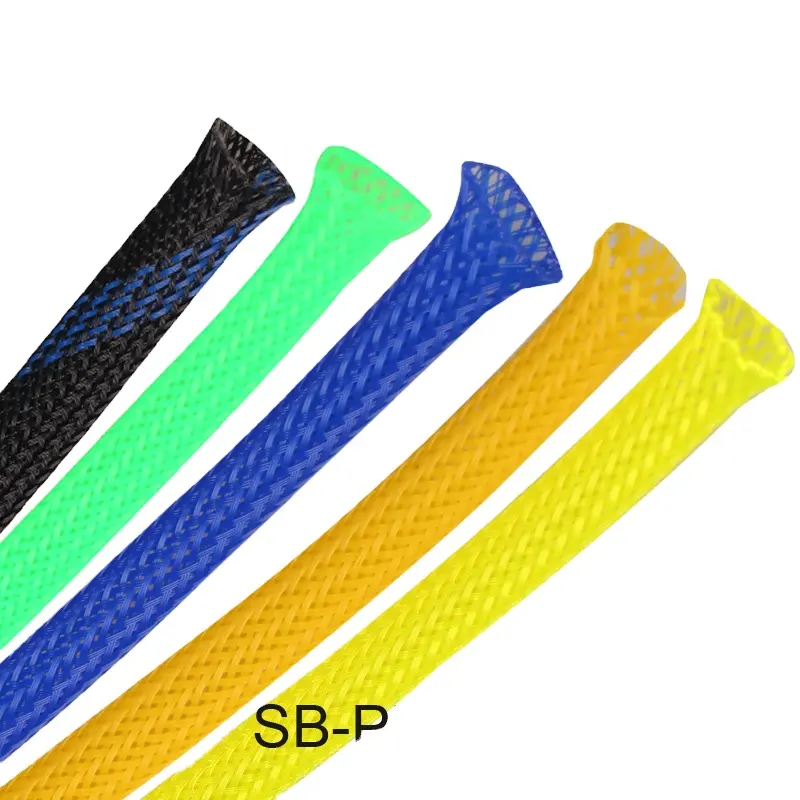 Flexible Fire Resistant UL vw-1 PET Braided Expandable Cable Sleeve Mesh Tube