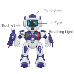 2024 Neuester RC-Schieß roboter intelligent mit Musik tanz pädagogische Roboter programmierung für Kinder - Product Image 2