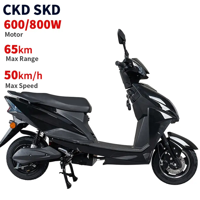 CKD SKD 600W/800W cyclomoteur électrique 40-50 km/h vitesse 45-65km gamme pédale scooter électrique avec batterie amovible