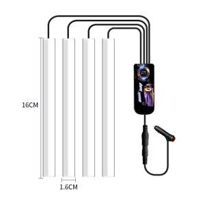 La lampada a LED per la decorazione d'interni dell'automobile può essere programmata per controllare il colore della luce ed è facile da installare - Product Image 1