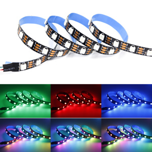Оптовая Продажа с фабрики WS2812B 5050RGB DC5V Адресуемая Светодиодная лента Водонепроницаемый программный гибкий Канатный свет для телевизора фоновое освещение - Product Image 6