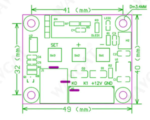 W1209 DC 12V LED rosso W1209 termostato termometro termostato digitale modulo + NTC sensore impermeabile filo - Product Image 5