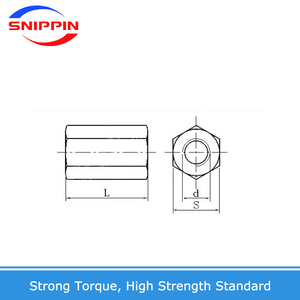 M2 M2.5 <strong>M3</strong> M4 M5 M6 M8 M10-M20 304 Stainless Steel Extend Long Lengthen Round <strong>Coupling</strong> Nut Connector Joint Sleeve Tubular Nut - Product Image 6
