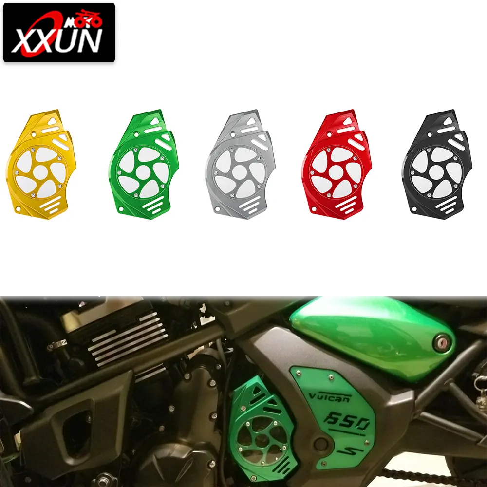 Xxun capa de proteção para corrente frontal de motocicleta, para kawasaki er 6n 6f 4f versys650 kle650 vulcan s 650 vn650 diabetes 650 2012-2020