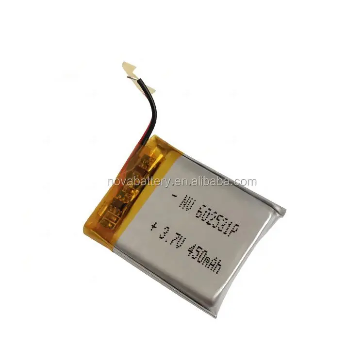 GPSトラッカー用リチウムイオンポリマーバックアップバッテリー3.7v 450mah 602040 602530高品質