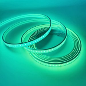 Özelleştirmek 12V 24V 10mm 12mm 13mm 15mm 20mm silikon tüp Neon RGBIC DMX adresli akıllı <span class=keywords><strong>Led</strong></span> Neon şerit işık