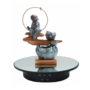 360 Degree Rotating <strong>Display</strong> Stand 3 Speed Electric Motorized Turntable Mini Rotating Mirror Jewelry <strong>Display</strong> <strong>Table</strong> - Product Image 3