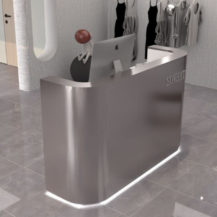 Acier inoxydable brossé argenté