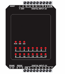 BOY-RTU-307G 16-Kanal-Digitalschalter Eingänge Modul Modbus RTU Einheit RS485/RS232 Kommunikation
